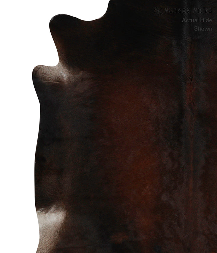 Chocolate X-Large Brazilian Cowhide Rug 6'9"H x 6'10"W #84193 by Hudson Hides