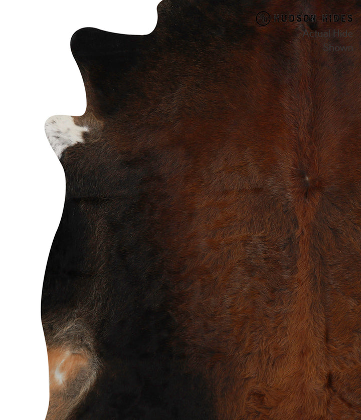 Chocolate XX-Large Brazilian Cowhide Rug 6'10"H x 7'3"W #84250 by Hudson Hides
