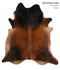 Chocolate XX-Large Brazilian Cowhide Rug 7'10