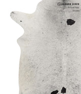 Salt and Pepper Black X-Large Brazilian Cowhide Rug 7'4"H x 6'8"W #84274 by Hudson Hides