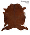 Brown and White Regular XX-Large Brazilian Cowhide Rug 7'2