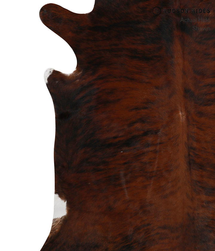 Dark Brindle X-Large Brazilian Cowhide Rug 7'0"H x 6'10"W #84317 by Hudson Hides