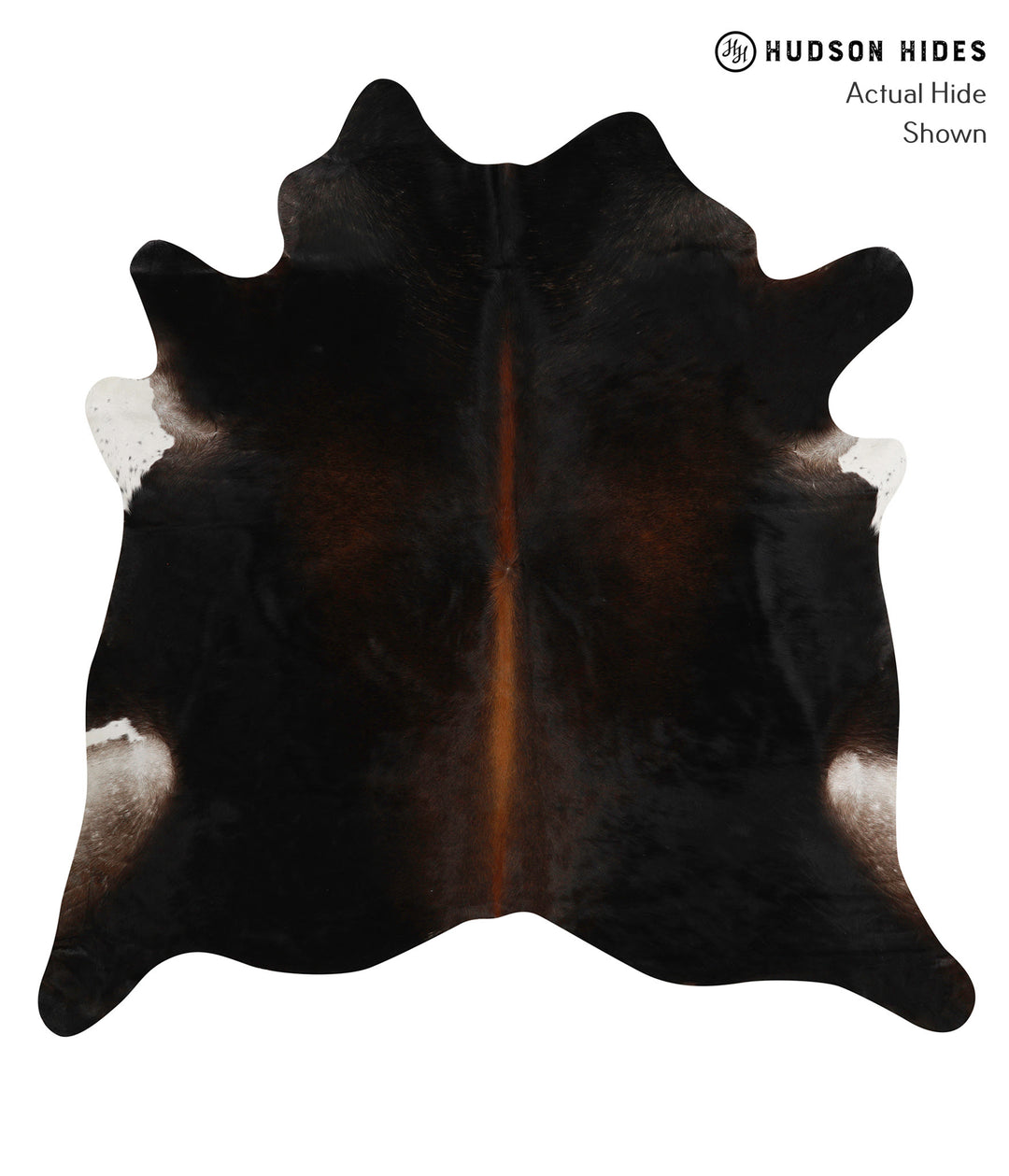 Chocolate XX-Large Brazilian Cowhide Rug 7'5"H x 7'3"W #84340 by Hudso