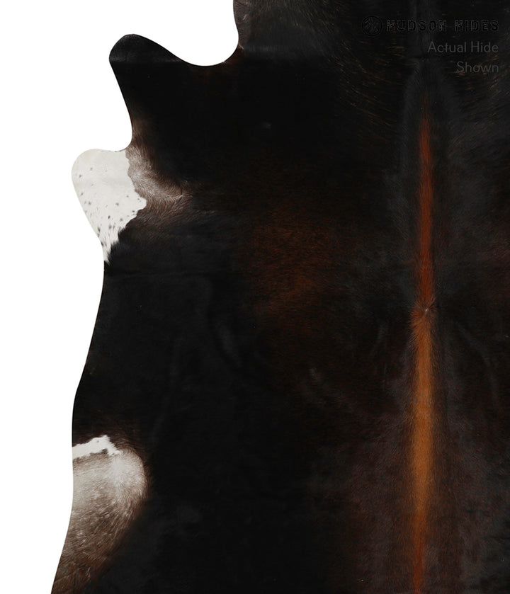 Chocolate XX-Large Brazilian Cowhide Rug 7'5"H x 7'3"W #84340 by Hudson Hides