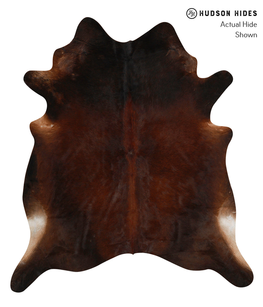 Chocolate X-Large Brazilian Cowhide Rug 7'3"H x 6'5"W #84346 by Hudson Hides