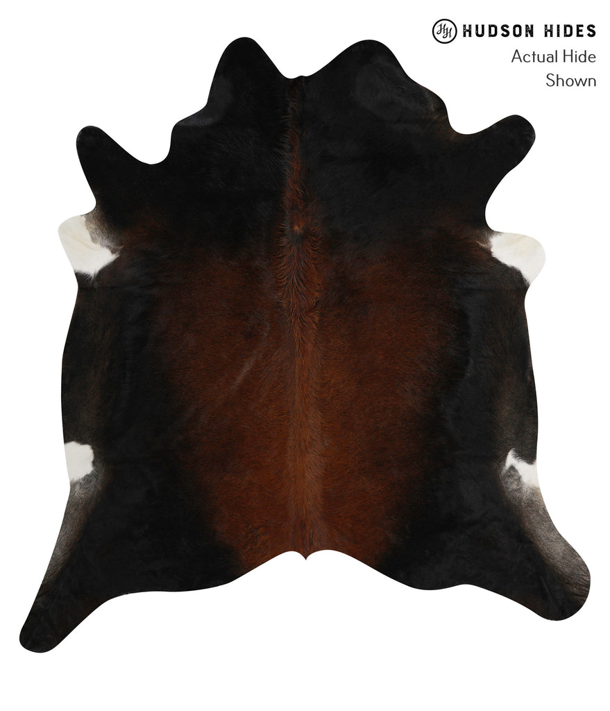 Chocolate XX-Large Brazilian Cowhide Rug 7'6"H x 7'0"W #84350 by Hudson Hides