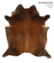 Chocolate X-Large Brazilian Cowhide Rug 7'2