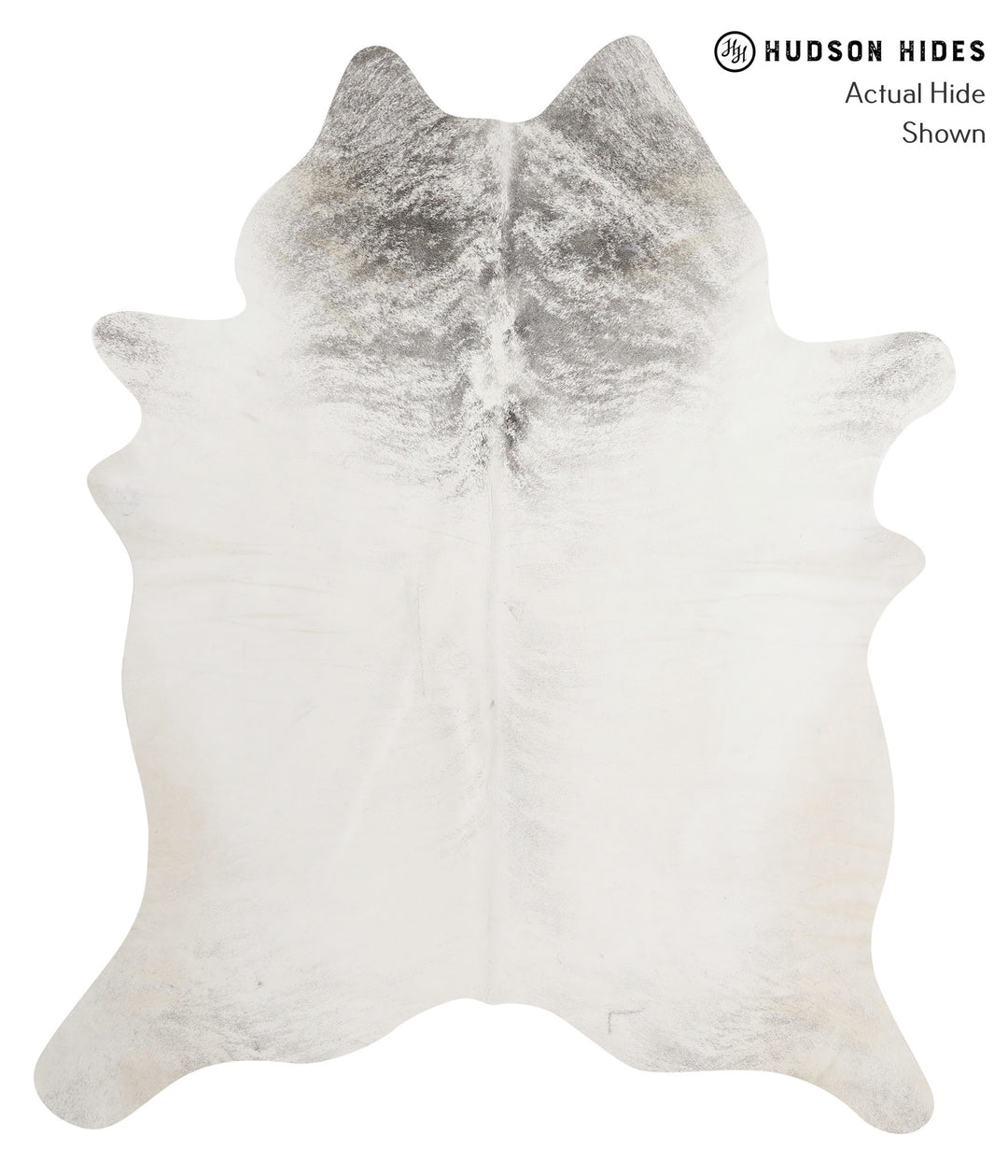 Grey Brindle X-Large Brazilian Cowhide Rug 7'6"H x 6'4"W #84364 by Hud