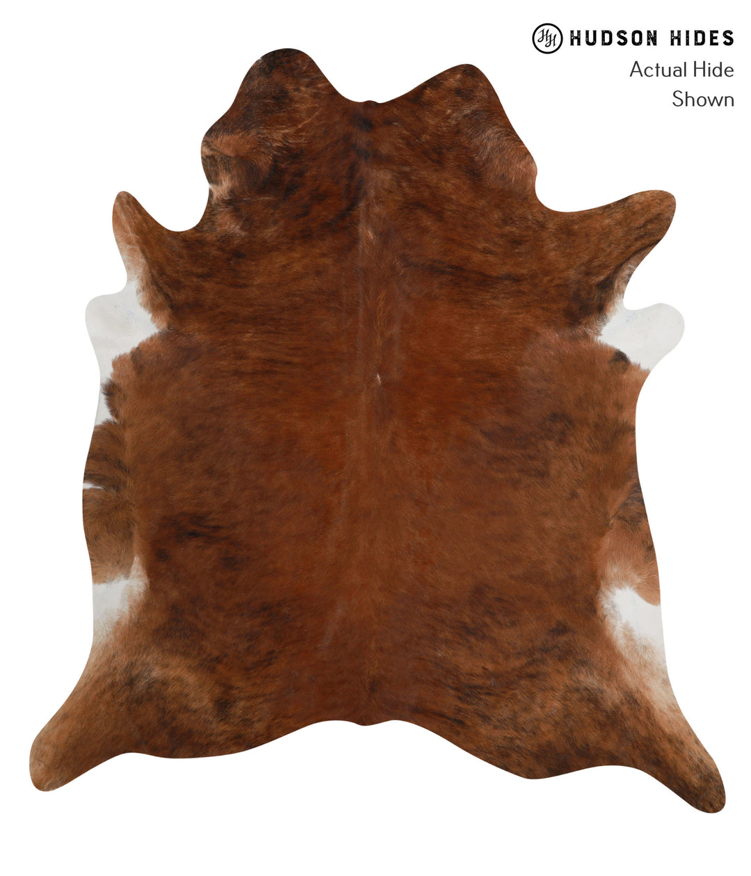 Medium Brindle XX-Large Brazilian Cowhide Rug 7'5"H x 6'10"W #84374 by
