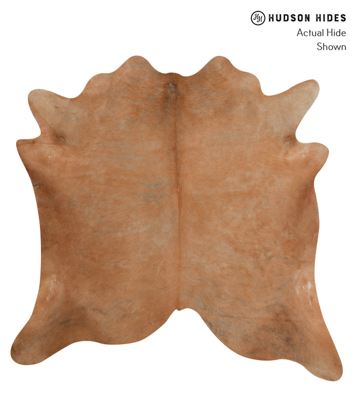 Solid Brown X-Large Brazilian Cowhide Rug 6'9"H x 7'0"W #84382 by Hudson Hides