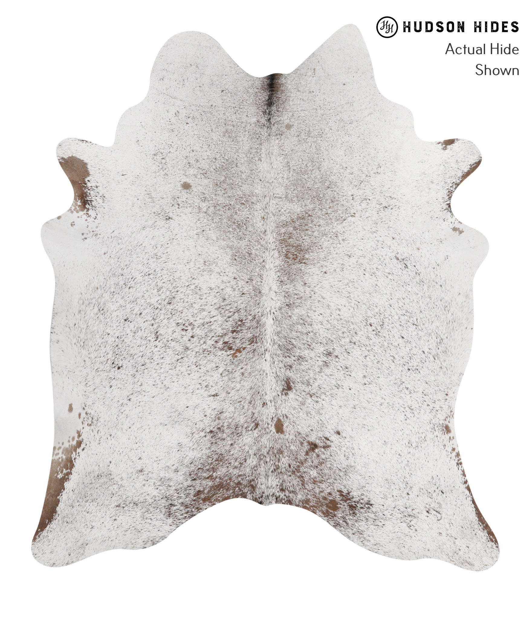 Salt and Pepper Brown Cowhide Rug #84398