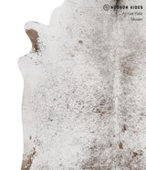 Salt and Pepper Brown Large Brazilian Cowhide Rug 6'7"H x 5'7"W #84398 by Hudson Hides
