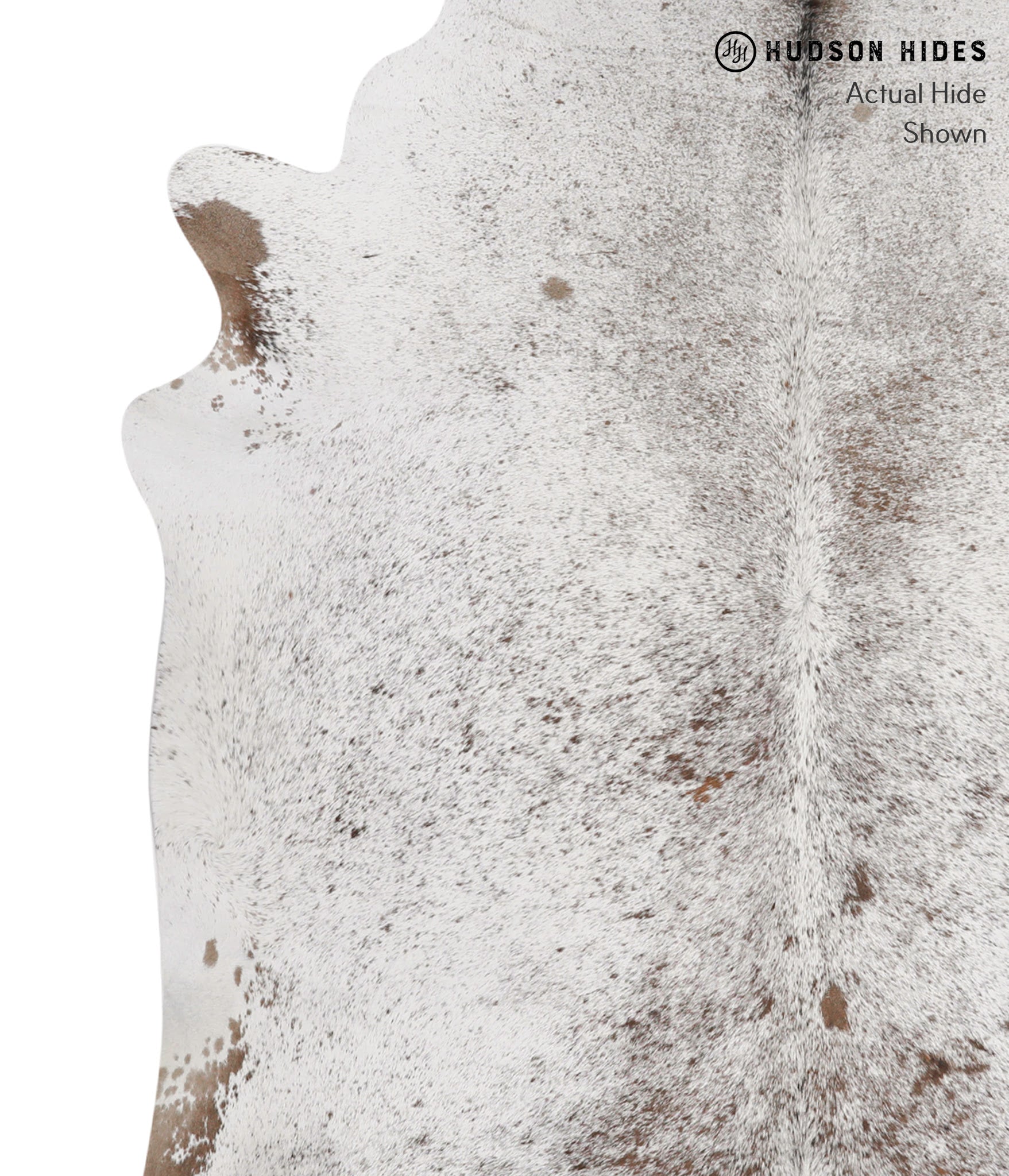 Salt and Pepper Brown Cowhide Rug #84398
