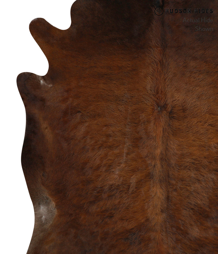 Chocolate X-Large Brazilian Cowhide Rug 7'2"H x 6'6"W #84401 by Hudson Hides