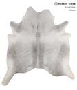 Medium Grey XX-Large Brazilian Cowhide Rug 7'5"H x 6'10"W #84405 by Hudson Hides