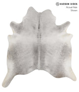 Medium Grey XX-Large Brazilian Cowhide Rug 7'5"H x 6'10"W #84405 by Hudson Hides