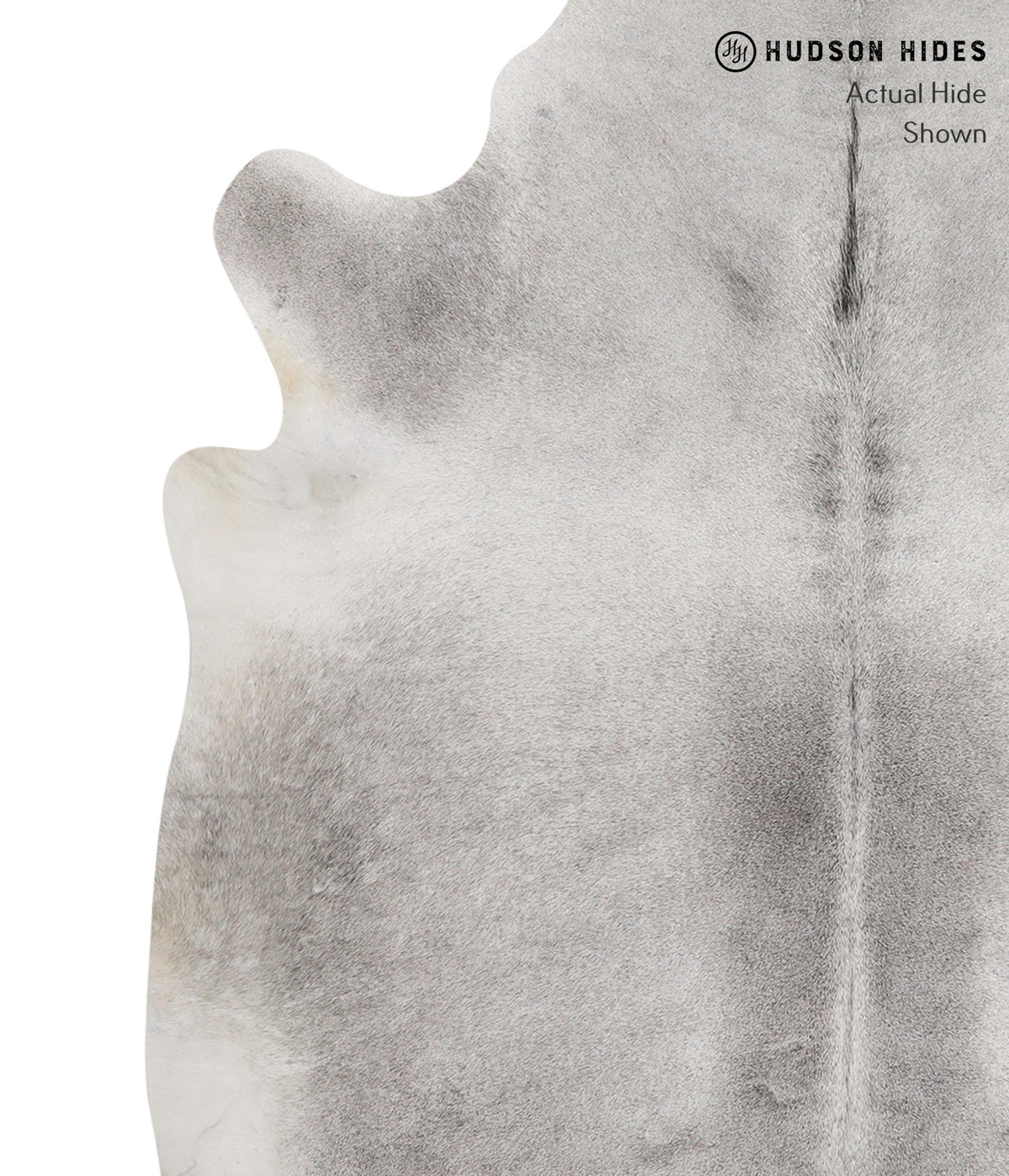 Medium Grey XX-Large Brazilian Cowhide Rug 7'5"H x 6'10"W #84405 by Hudson Hides