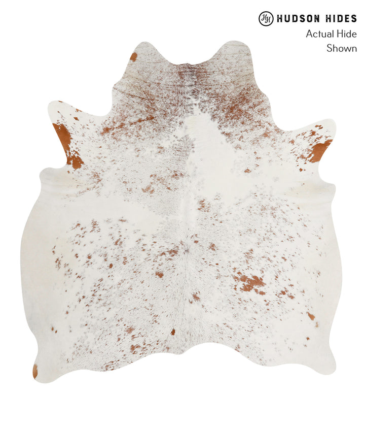 Salt and Pepper Brown Large Brazilian Cowhide Rug 6'0"H x 5'8"W #84406 by Hudson Hides