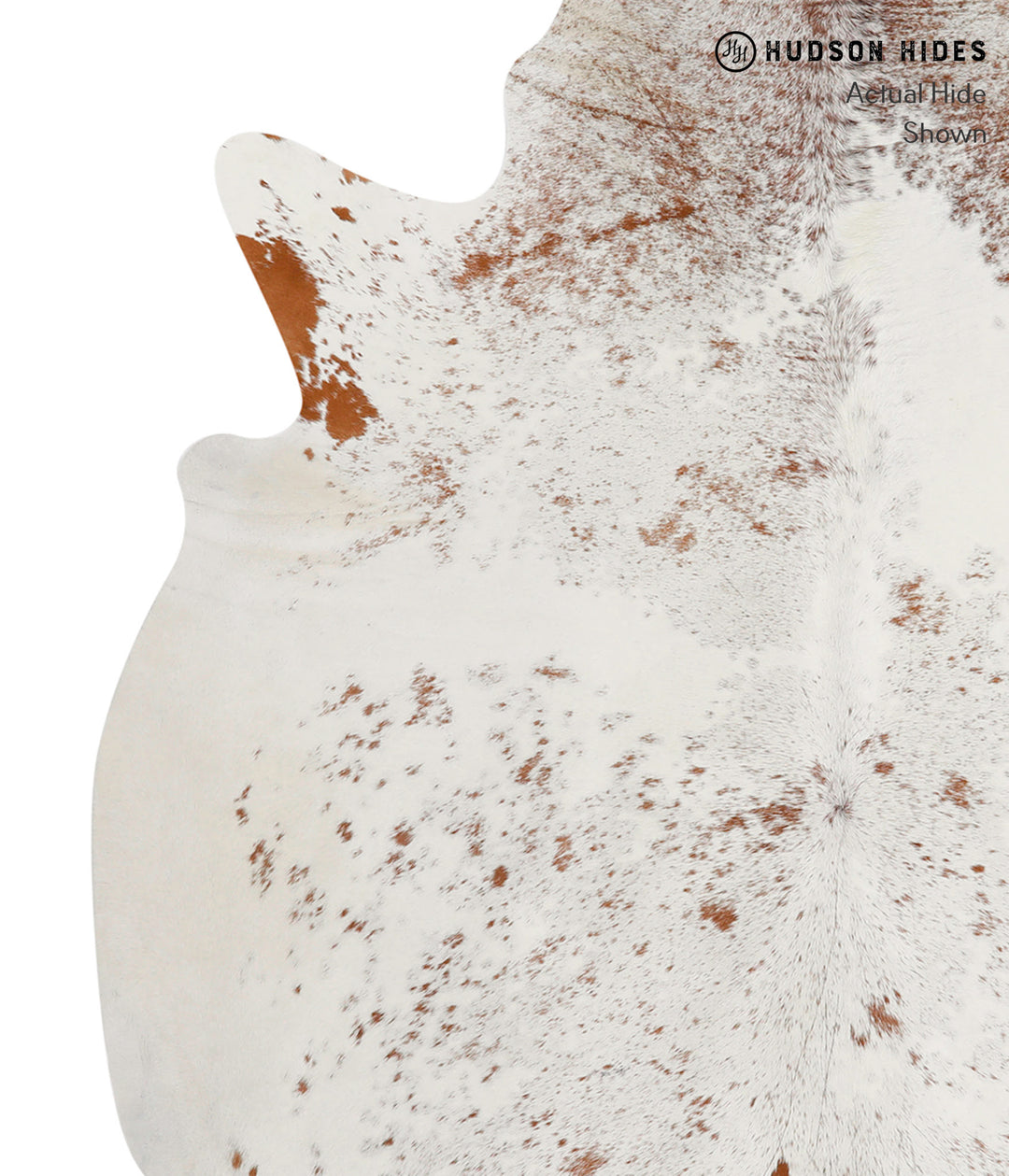 Salt and Pepper Brown Large Brazilian Cowhide Rug 6'0"H x 5'8"W #84406