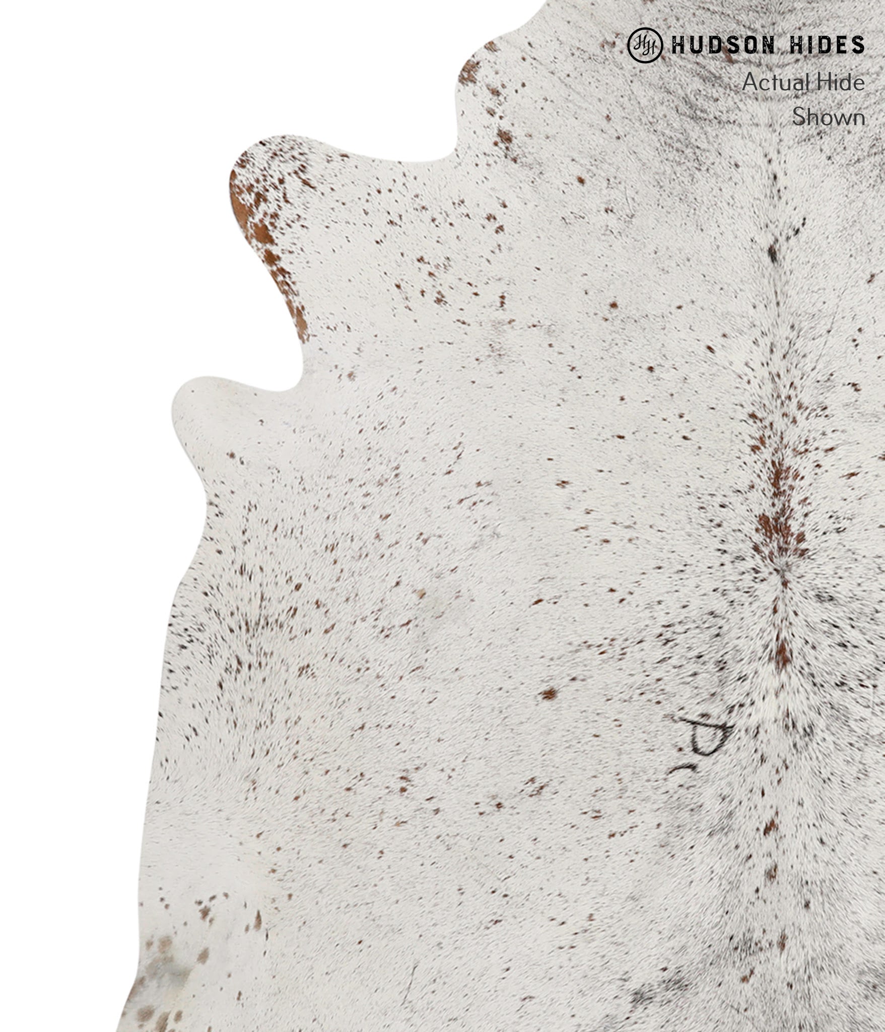 Salt and Pepper Brown Cowhide Rug #84407