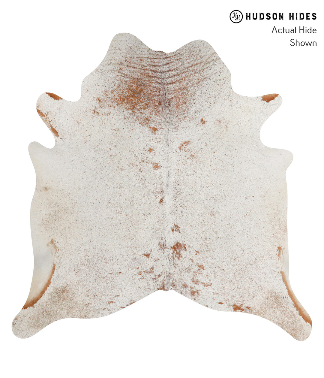 Salt and Pepper Brown X-Large Brazilian Cowhide Rug 6'7"H x 6'5"W #844