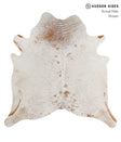 Salt and Pepper Brown X-Large Brazilian Cowhide Rug 6'7"H x 6'5"W #84408 by Hudson Hides