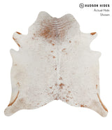 Salt and Pepper Brown X-Large Brazilian Cowhide Rug 6'7"H x 6'5"W #84408 by Hudson Hides