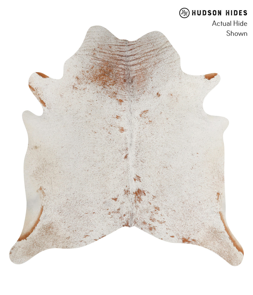 Salt and Pepper Brown X-Large Brazilian Cowhide Rug 6'7"H x 6'5"W #84408 by Hudson Hides