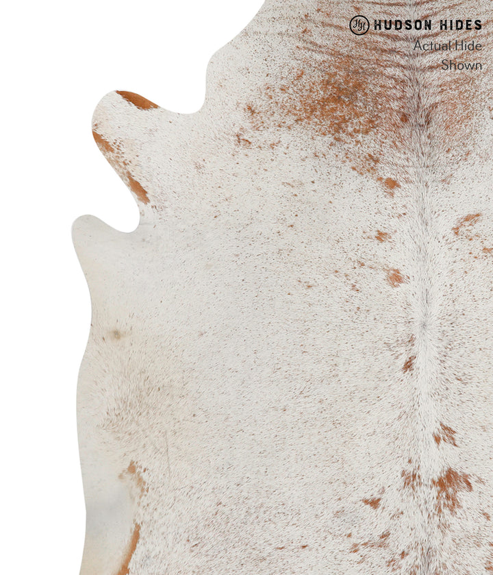Salt and Pepper Brown X-Large Brazilian Cowhide Rug 6'7"H x 6'5"W #84408 by Hudson Hides