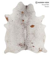 Salt and Pepper Brown Large Brazilian Cowhide Rug 6'10"H x 5'9"W #84410 by Hudson Hides