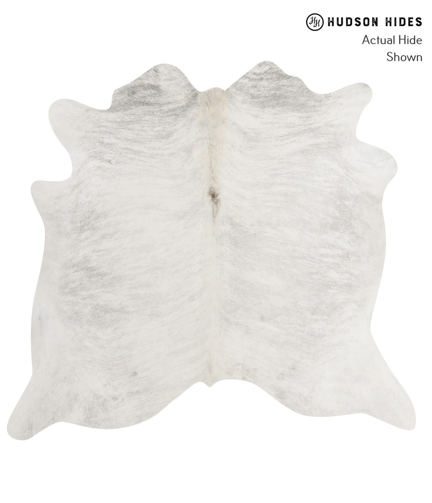 Grey Brindle Large Brazilian Cowhide Rug 6'0"H x 6'5"W #84418 by Hudson Hides