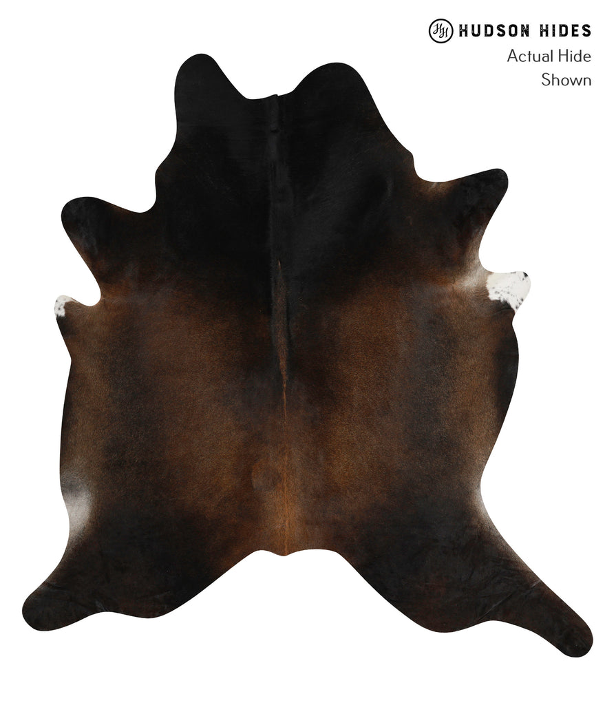 Chocolate XX-Large Brazilian Cowhide Rug 7'9"H x 7'4"W #84438 by Hudson Hides
