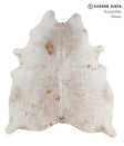 Salt and Pepper Brown Large Brazilian Cowhide Rug 6'6"H x 5'10"W #84459 by Hudson Hides