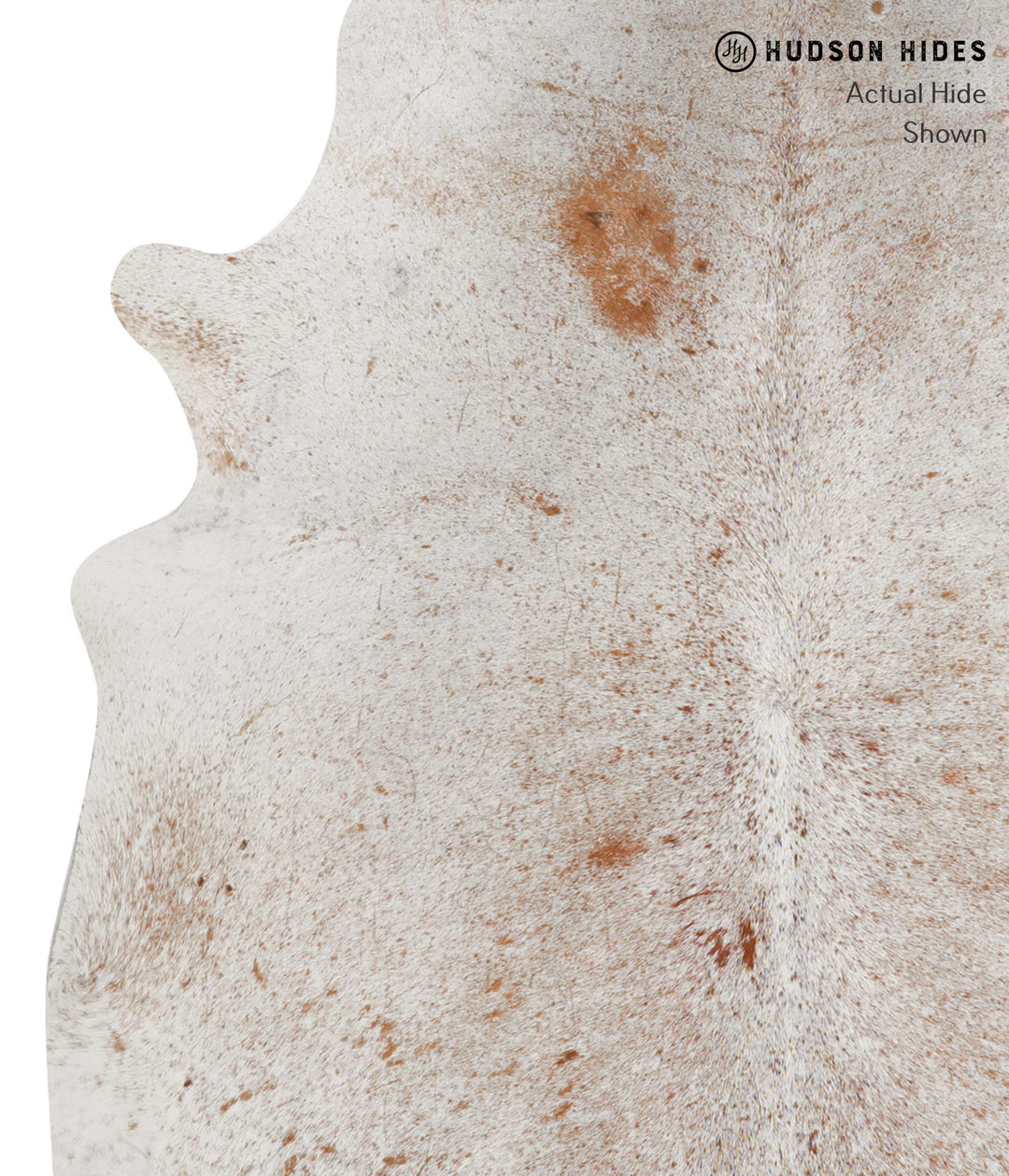 Salt and Pepper Brown Large Brazilian Cowhide Rug 6'6"H x 5'10"W #8445