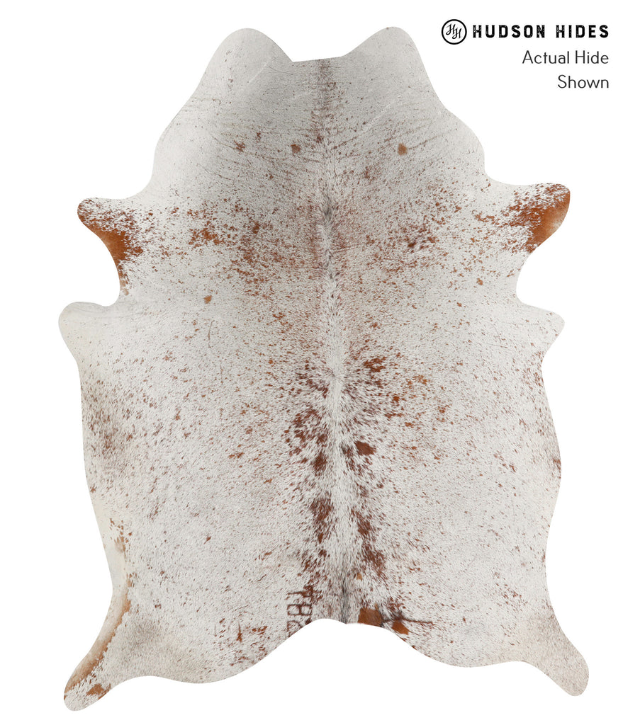 Salt and Pepper Brown X-Large Brazilian Cowhide Rug 7'2"H x 5'7"W #84471 by Hudson Hides