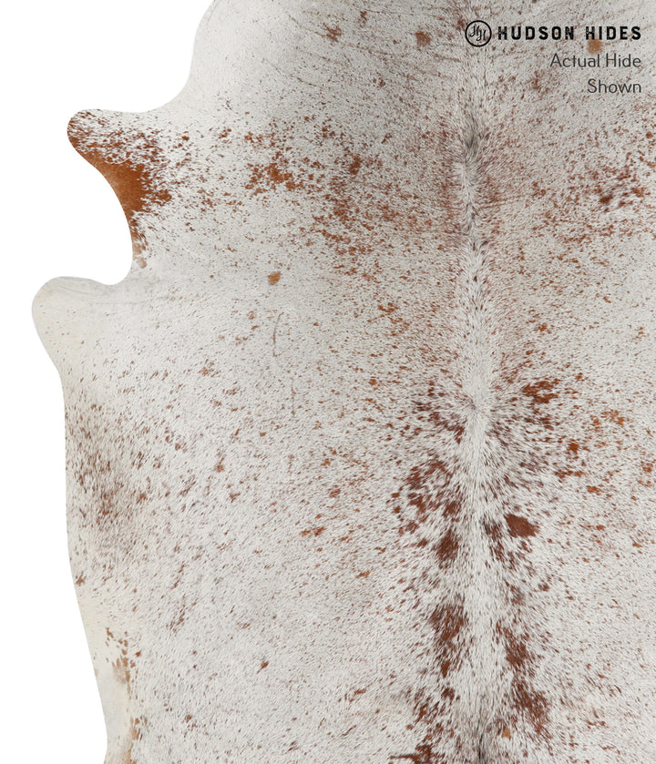 Salt and Pepper Brown X-Large Brazilian Cowhide Rug 7'2"H x 5'7"W #84471 by Hudson Hides