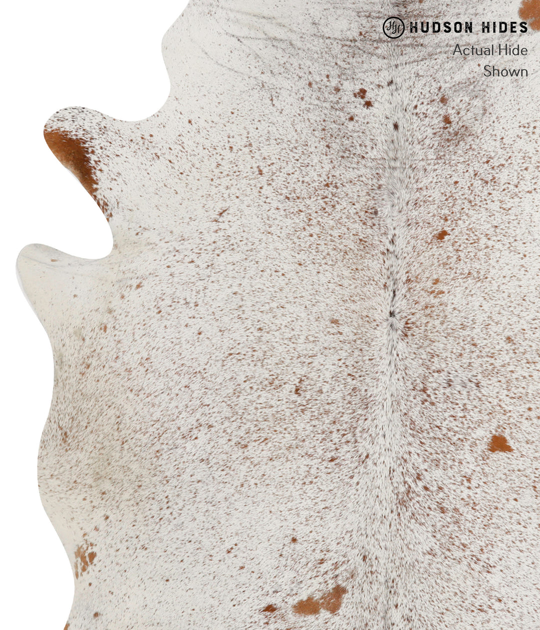 Salt and Pepper Brown X-Large Brazilian Cowhide Rug 7'2"H x 5'11"W #84