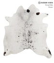 Salt and Pepper Black X-Large Brazilian Cowhide Rug 6'11"H x 6'4"W #84505 by Hudson Hides