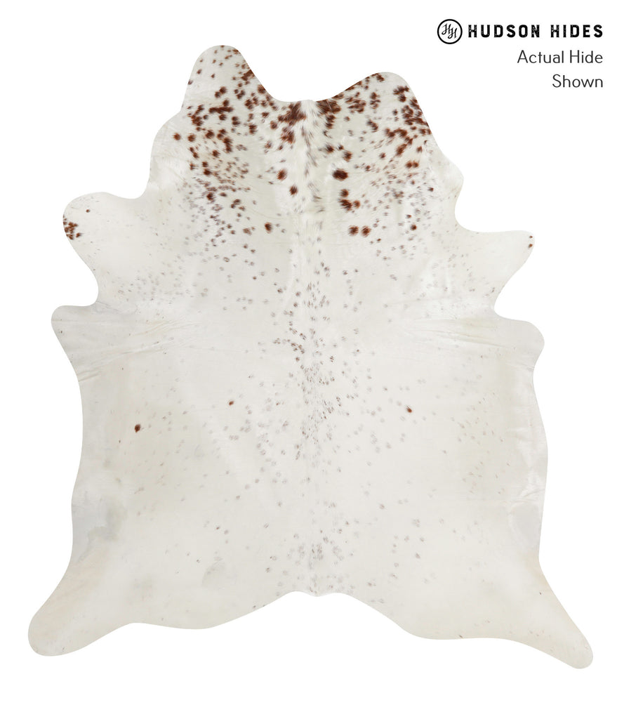 Salt and Pepper Brown X-Large Brazilian Cowhide Rug 7'5"H x 6'8"W #84547 by Hudson Hides