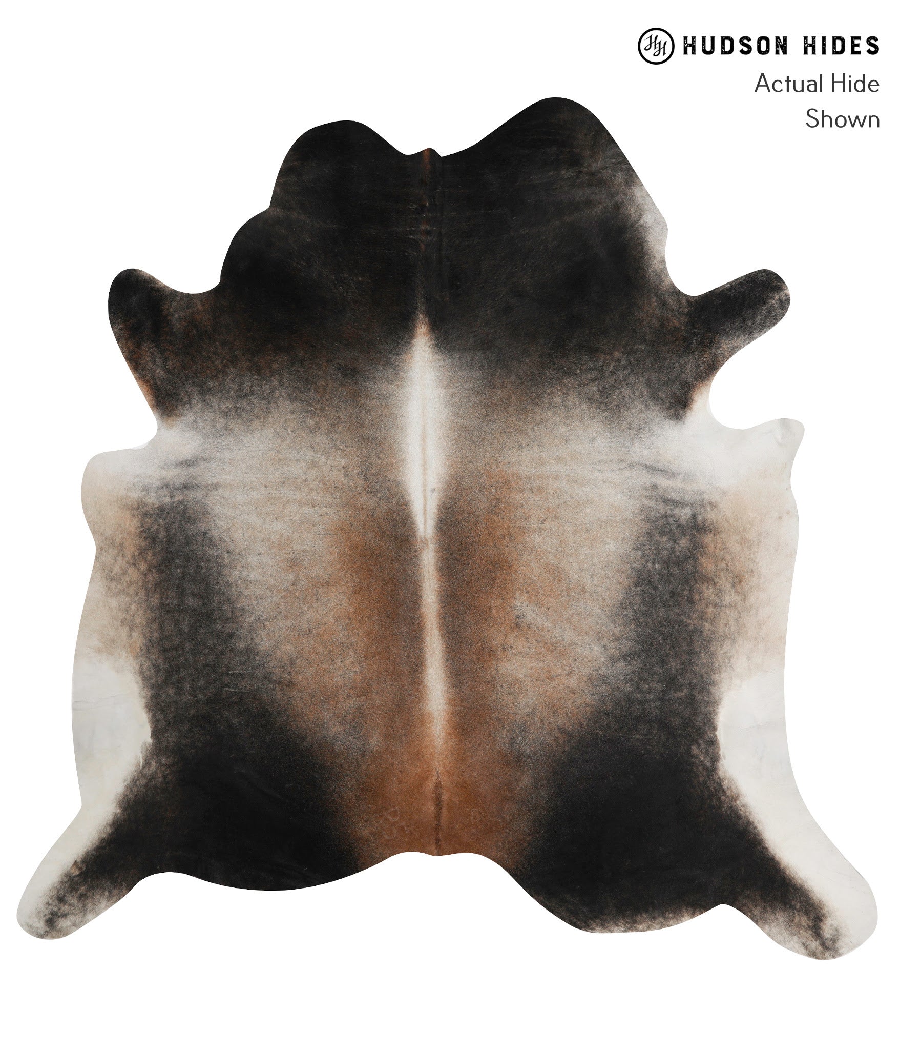 Grey with Beige Cowhide Rug #84561