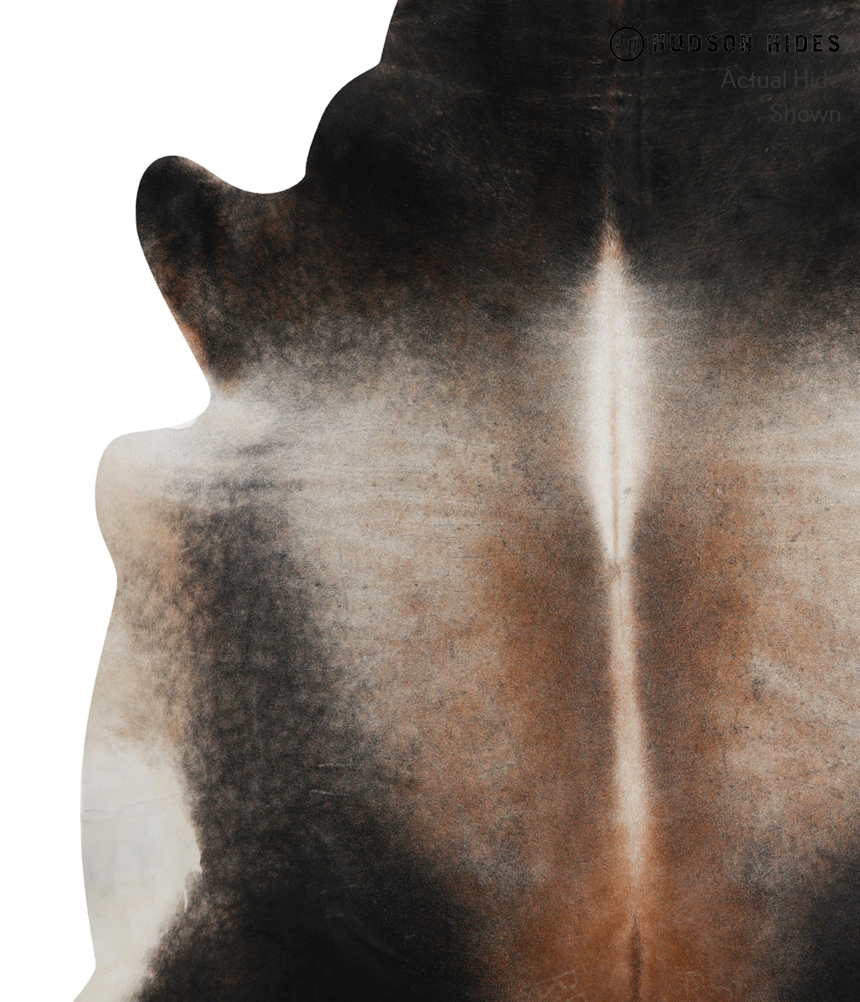 Grey with Beige Cowhide Rug #84561
