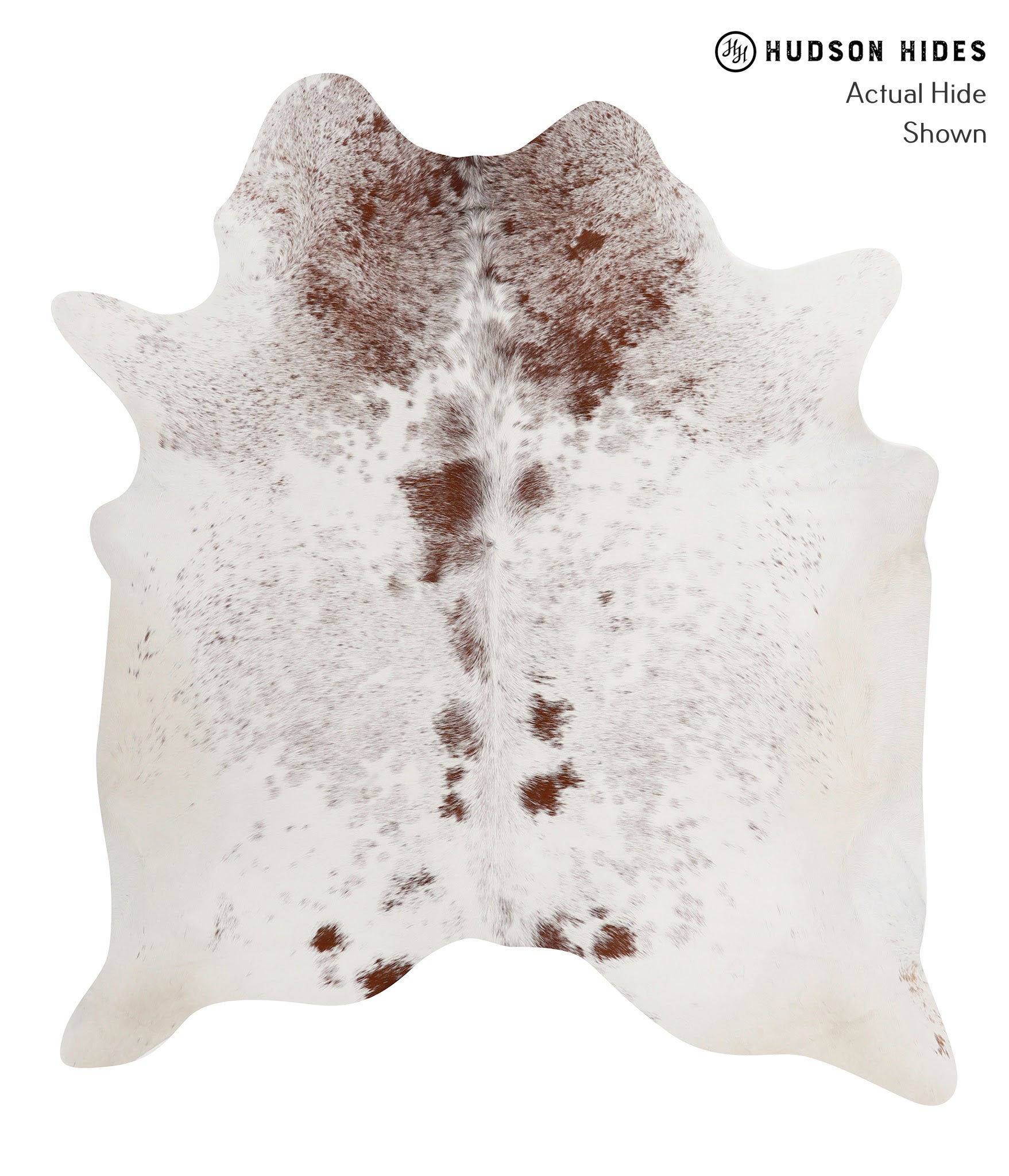 Salt and Pepper Brown Cowhide Rug #84583