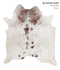 Salt and Pepper Brown Large Brazilian Cowhide Rug 6'7