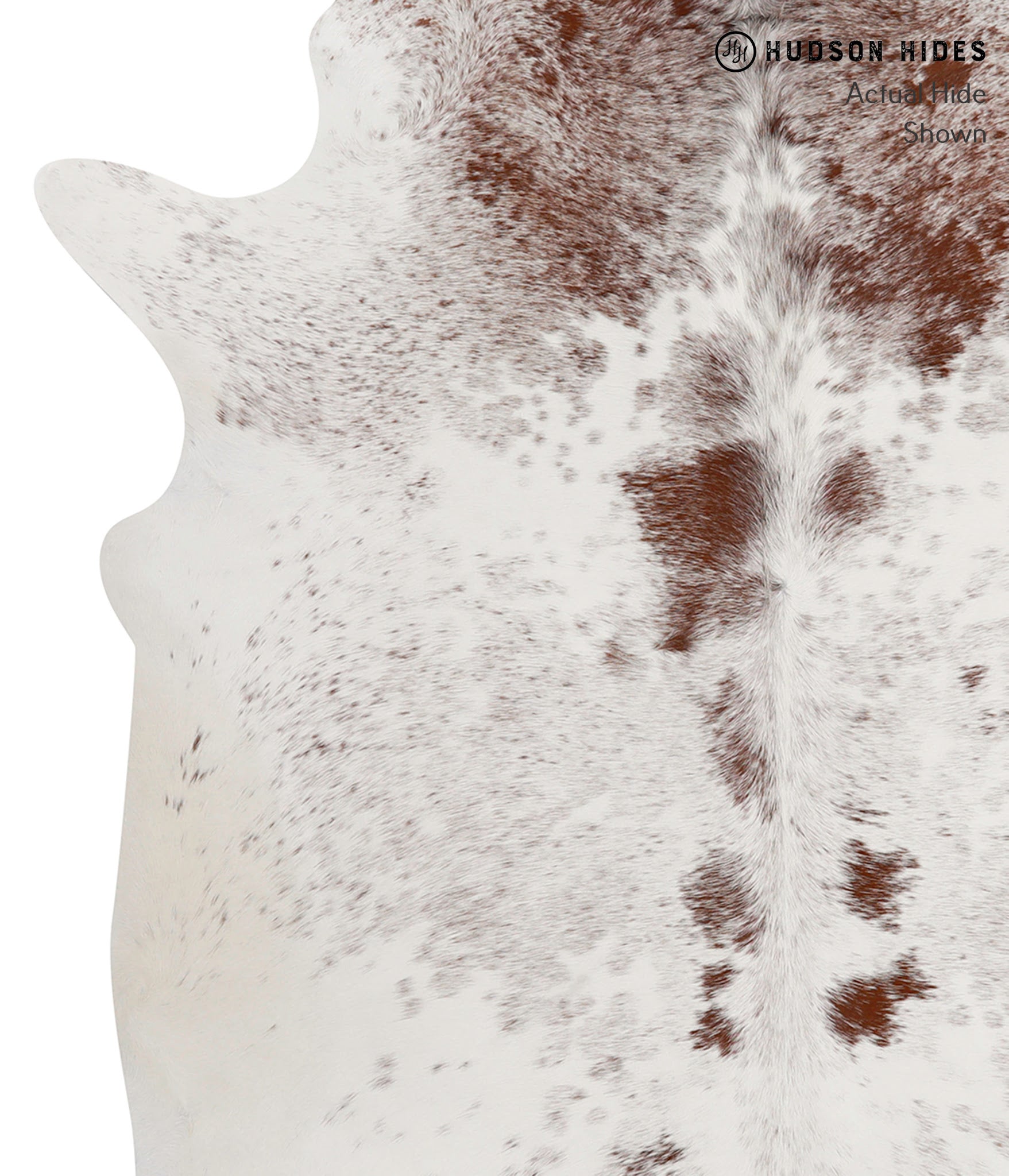 Salt and Pepper Brown Cowhide Rug #84583