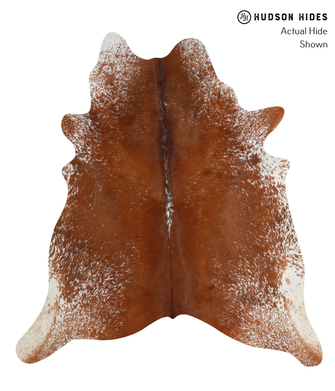 Salt and Pepper Brown X-Large Brazilian Cowhide Rug 6'9"H x 6'5"W #845