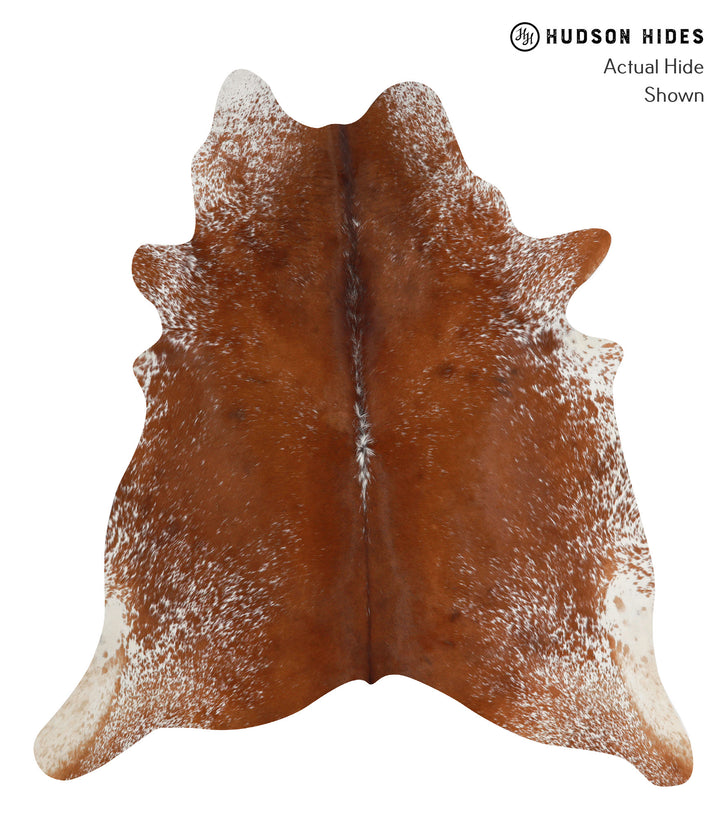 Salt and Pepper Brown X-Large Brazilian Cowhide Rug 6'9"H x 6'5"W #84594 by Hudson Hides