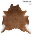 Grey with Beige X-Large Brazilian Cowhide Rug 6'4"H x 6'6"W #84605 by Hudson Hides