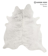 Grey Brindle XX-Large Brazilian Cowhide Rug 7'9"H x 7'4"W #84608 by Hudson Hides