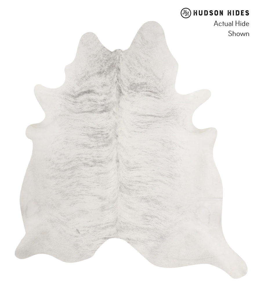 Grey Brindle XX-Large Brazilian Cowhide Rug 7'9"H x 7'4"W #84608 by Hudson Hides