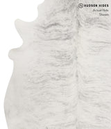 Grey Brindle XX-Large Brazilian Cowhide Rug 7'9"H x 7'4"W #84608 by Hudson Hides